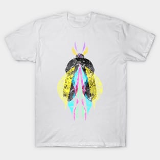 Insect fossil colorful design or beetles fossil T-Shirt